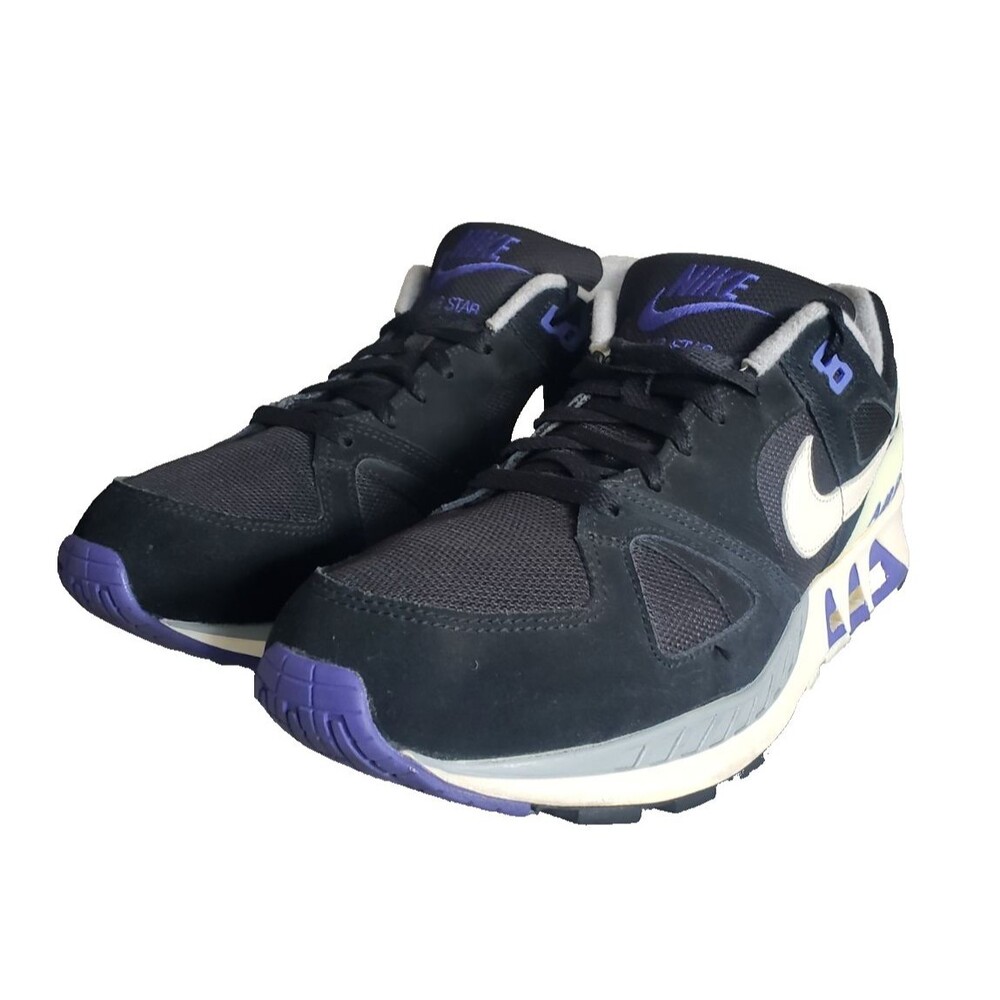 Nike Air Stab 2014 Black Persian Violet Sneakers 312451-105 Men's Size 14